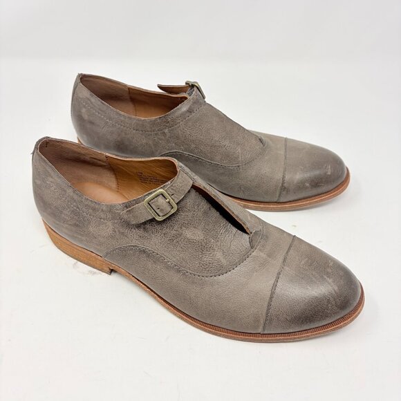 Kork-Ease Niseda oxford loafers 11 leather buckle grey brown - Picture 3 of 9